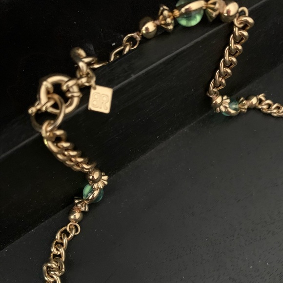 Banana Republic gold & green beaded necklace - Picture 3 of 7